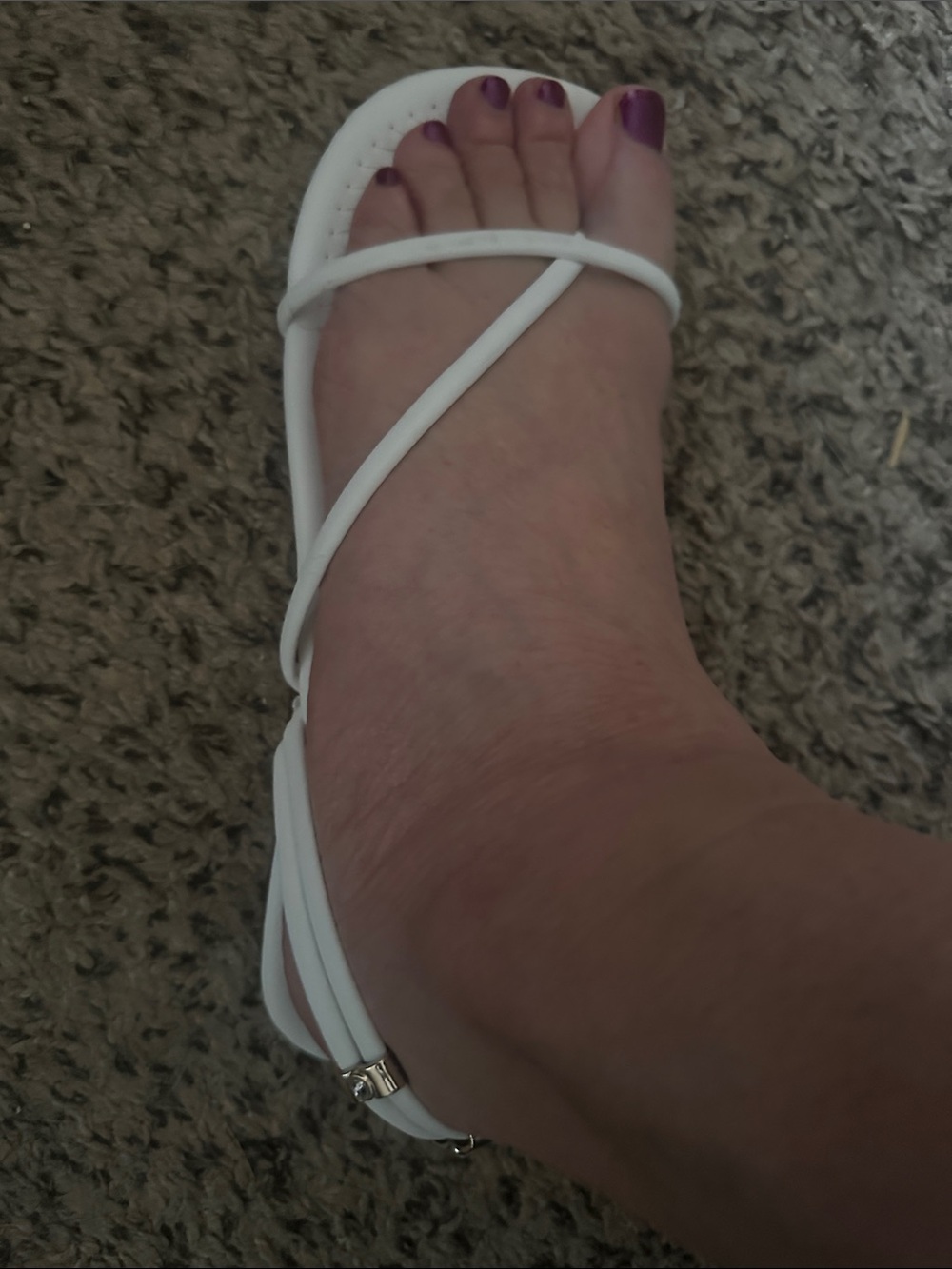 Strappy White Women’s Sandals — Elegant Summer Footwear